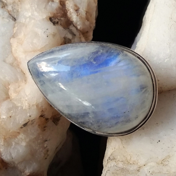 Unique Jewelry Jewelry - Sterling Silver 925 Ring Natural MoonStone